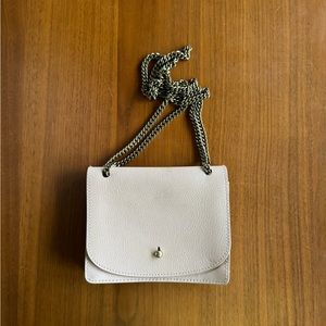 Madewell Cross body chain bag in beige